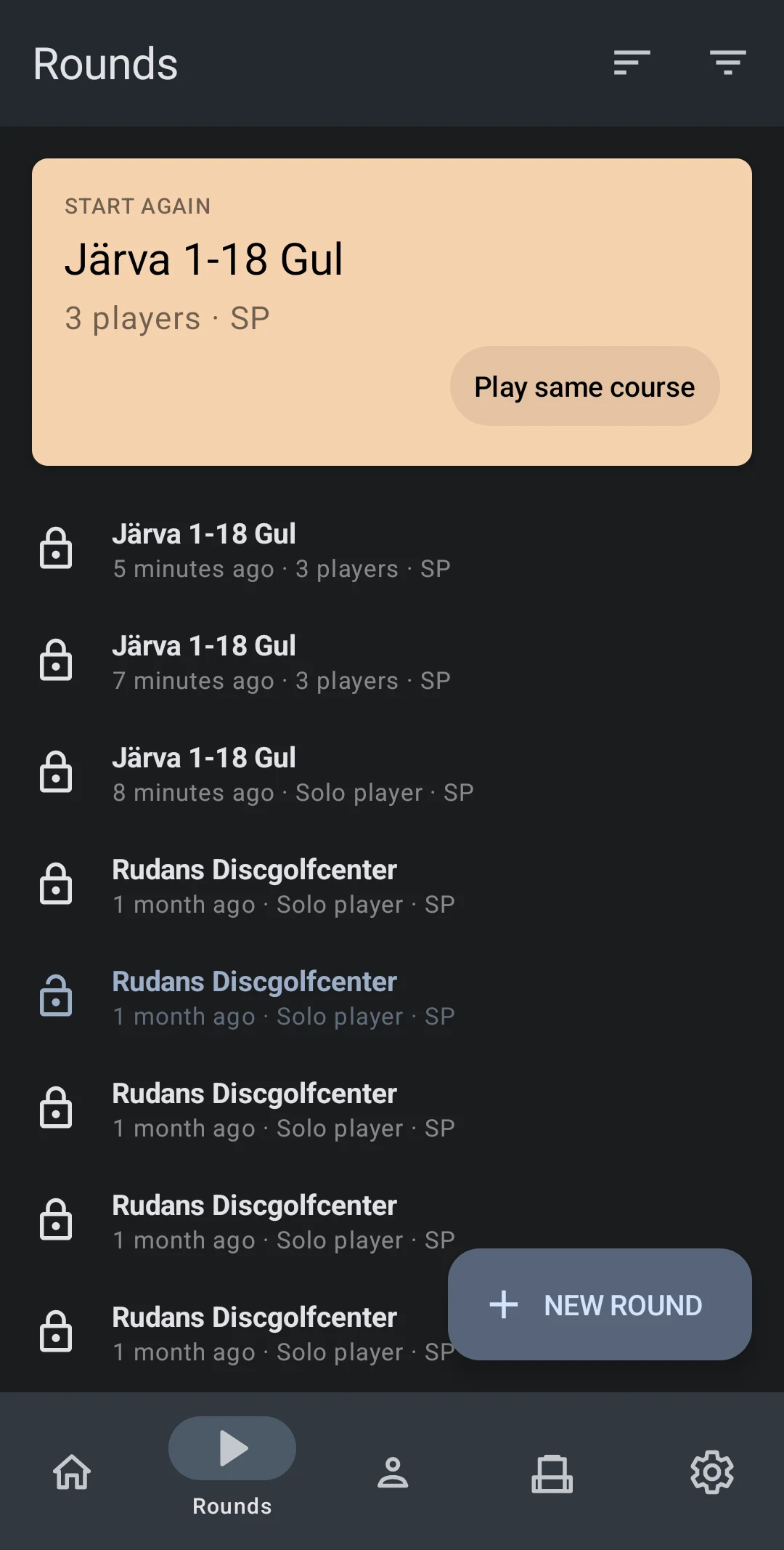 DiscGolf screenshot